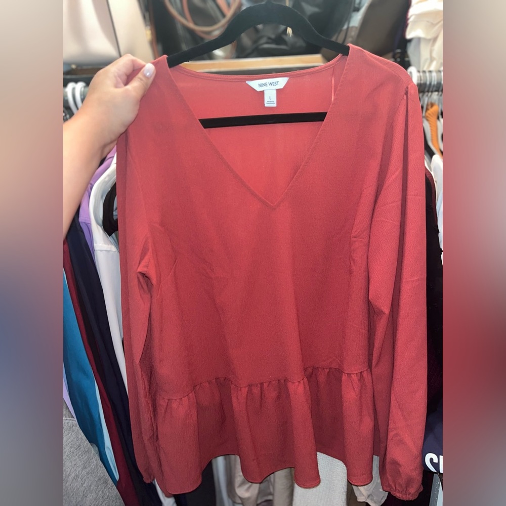 Nine West Peplum Top